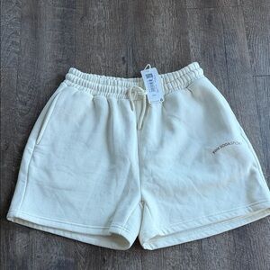 Pink Soda Sport Cream Shorts